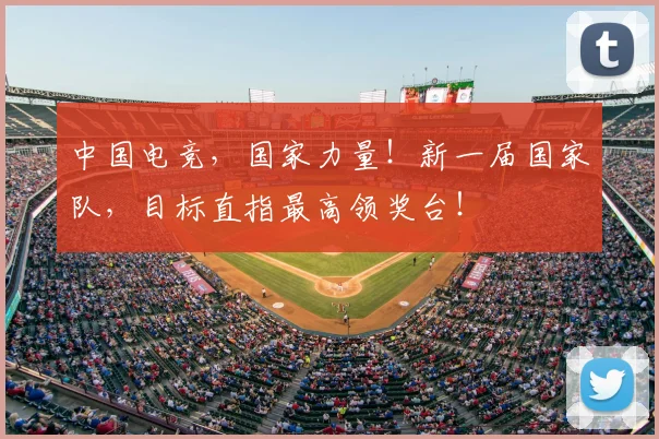 中国电竞，国家力量！新一届国家队，目标直指最高领奖台！