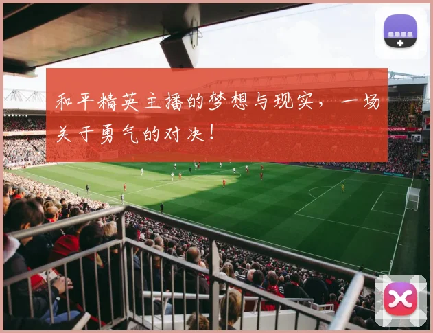 和平精英主播的梦想与现实，一场关于勇气的对决！